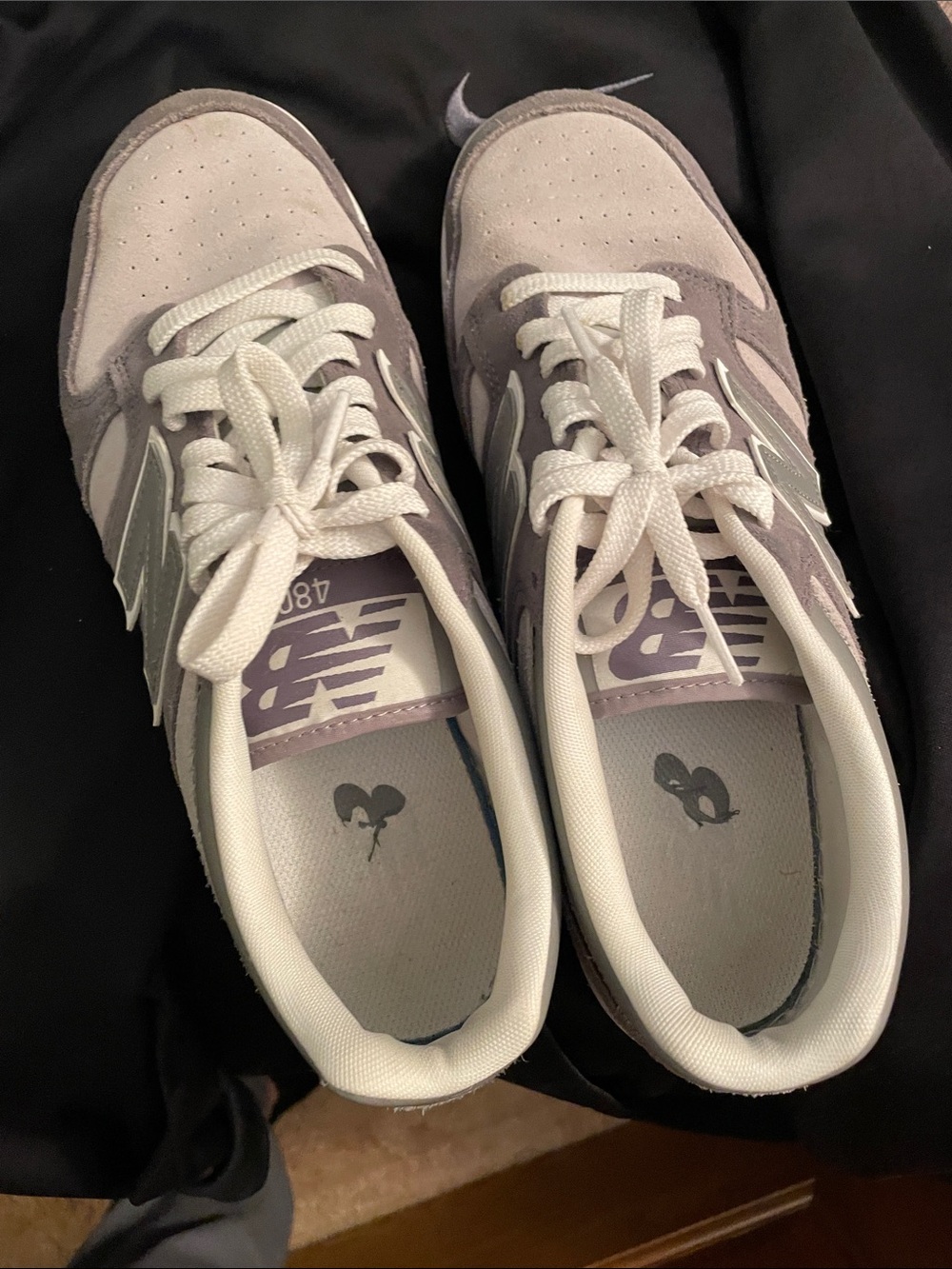 New Balance Men’s 480 Sneakers — Light Gray & White